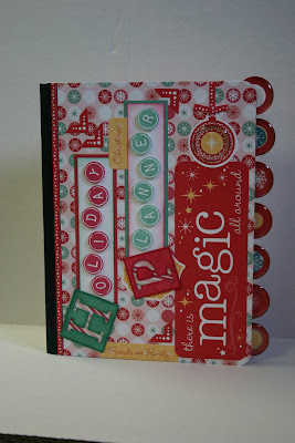 altered composition book holiday planner